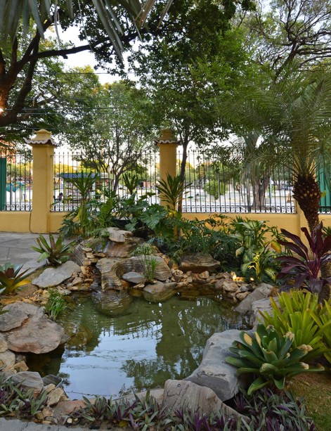 <span>CASACOR Ceará 2016. Jardim do Barão - Thiago Borges. O paisagista cultivou no espaço uma diversidade de plantas regionais e criou um lago artificial para reforçar o charme bucólico do jardim.</span>