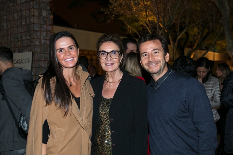 Juliana Braga, Cristina Ferraz e Luiz Fernando Braga