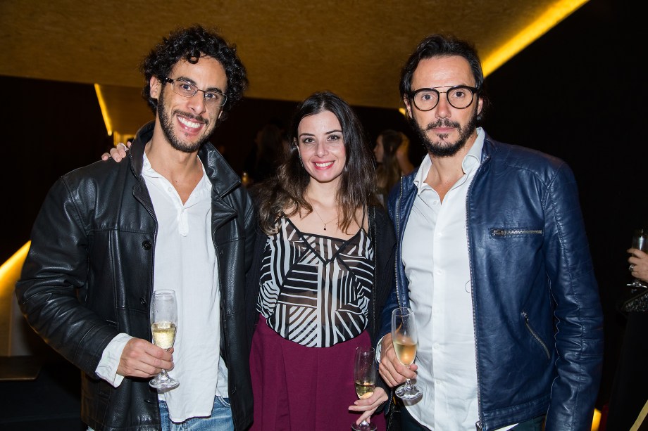 Pedro Caribé, Flavia Medina e Ricardo Pessuto