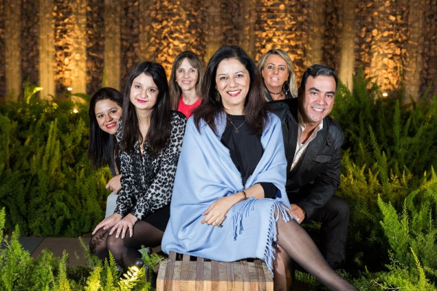 Raquel Alice, Carla Delgado, Bia Mortari, Cleide Gomes, Ana Porto e Cadu Torres Raquel Alice, Carla Delgado, Bia Mortari, Cleide Gomes, Ana Porto e Cadu Torres