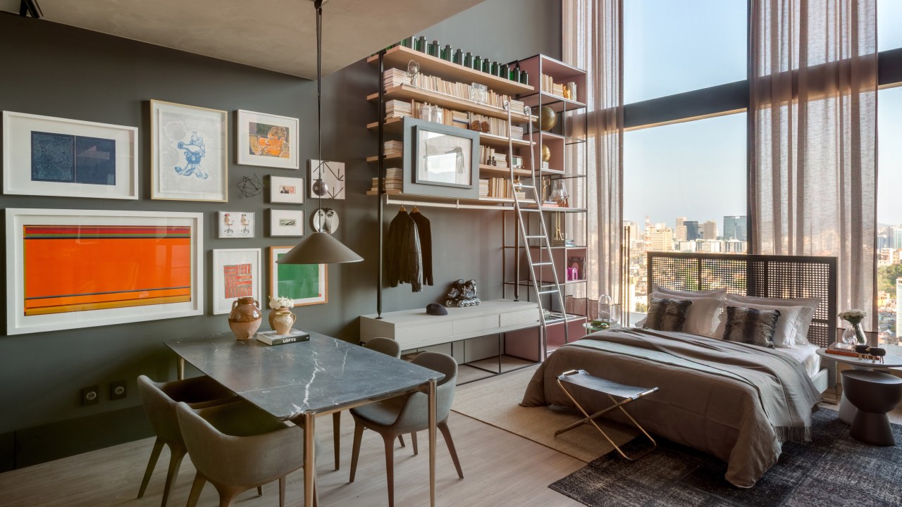 decoração; casacor; cinza; loft; apê pequenos
