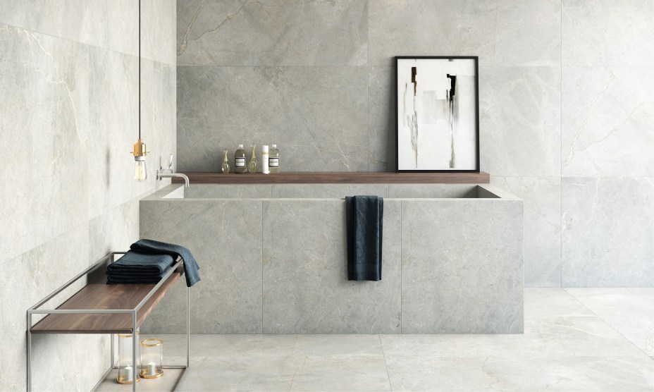 Villagres - Linha <strong>Etruscan</strong>: o design etrusco, conhecido pelo detalhamento de suas obras de arte e pelo refinamento da lapidação de suas pedras preciosas, foi inspiração para criação dessa linha de porcelanato. O mármore em tons acinzentados com veios claros,valorizado pelo polimento touch em textura fosco ou de alto brilho, trazem elegância para ambientes internos.