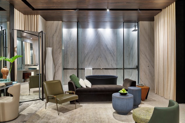 CASACOR São Paulo 2018 - Tenório. Neste ano, o arquiteto surpreende com A Cisterna de Deca, que inclui sala de banho, Hall da Cascata, para apresentar uma nova experiência com os produtos da marca. CASACOR São Paulo 2018 - Tenório. Neste ano, o arquiteto surpreende com A Cisterna de Deca, que inclui sala de banho, Hall da Cascata, para apresentar uma nova experiência com os produtos da marca.