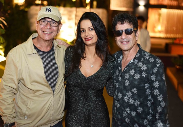 Caco Borges, Sandra Strauss e George Israel Caco Borges, Sandra Strauss e George Israel