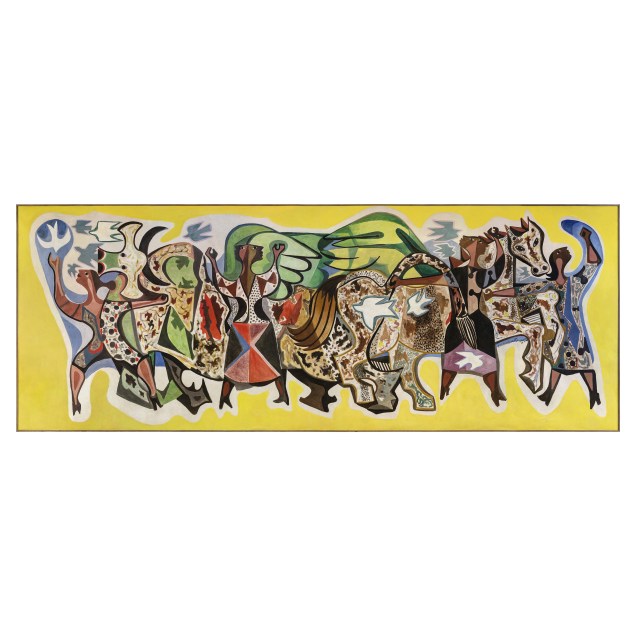 Painel Bumba meu Boi de Di Cavalcanti. A obra da Galeria Almeida & Dale foi a mais cara da feira. Vale e o de 20 milhões de reais. Painel Bumba meu Boi de Di Cavalcanti. A obra da Galeria Almeida & Dale foi a mais cara da feira. Vale e o de 20 milhões de reais.