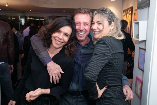 Lu Lacerda, Nando Grabowsky e Marcia Müller. Lu Lacerda, Nando Grabowsky e Marcia Müller.