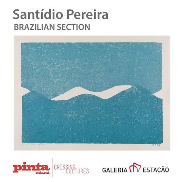 Exposição Santídio Pereira da Galeria Estação na Pinta Miami Art Fait.