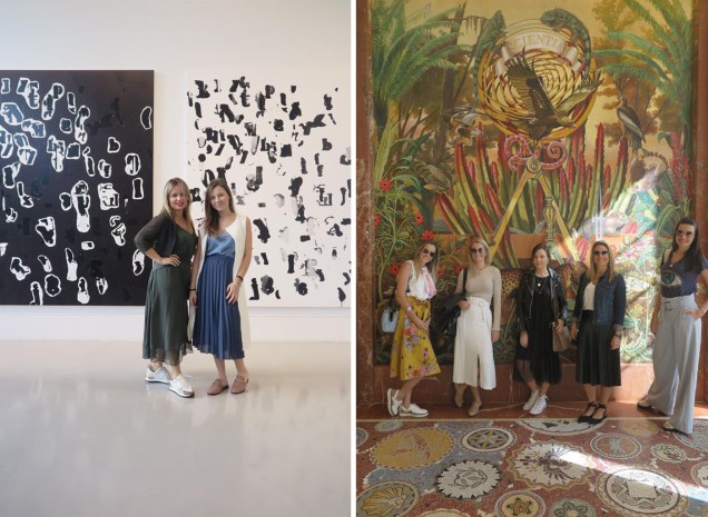 Grupo Uniflex no Hotel Faena (direita) e na galeria de la Cruz Collection (esquerda) Grupo Uniflex no Hotel Faena (direita) e na galeria de la Cruz Collection (esquerda)