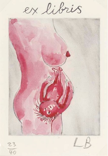 Louise Bourgeois sempre retrata a posição da mulher, seja em casa, em relação ao pai, a seus medos, dores e ansiedades. <em>Pregnant Woman, 2008.</em>
