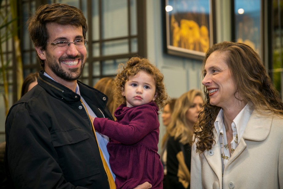 <span>Luiz Henrique Ferreira, sua filha e Zizi Calderari </span>