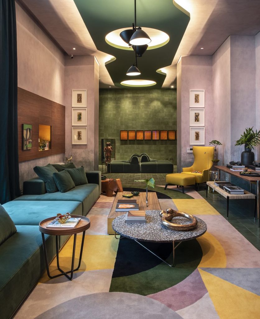 naomi abe living do colecionador casacor sao paulo 2019 granilite mesa design decoração ambientes interiores cores paleta de cores textura terrazzo