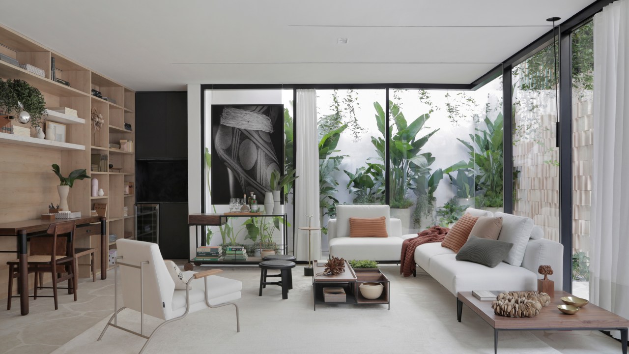 ticiane lima casacor sao paulo 2019 jardim de inverno decoração ambientes sala de estar jardim de inverno na sala paisagismo minimalismo