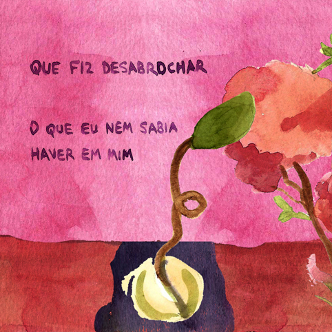 Zine de Aline Lemos, 2020 - aquarela produzida pela artista e ilustradora para a exposição "Amor em tempos modernos" na Casa Fiat de Cultura em Belo Horizonte.