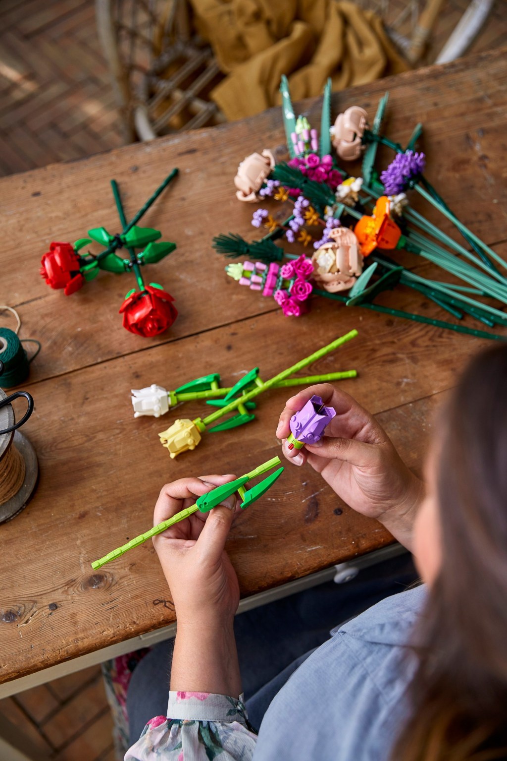 LEgo 7 Coleção Botânica do Lego; destinado aos adultos; feitos de bioplásticos