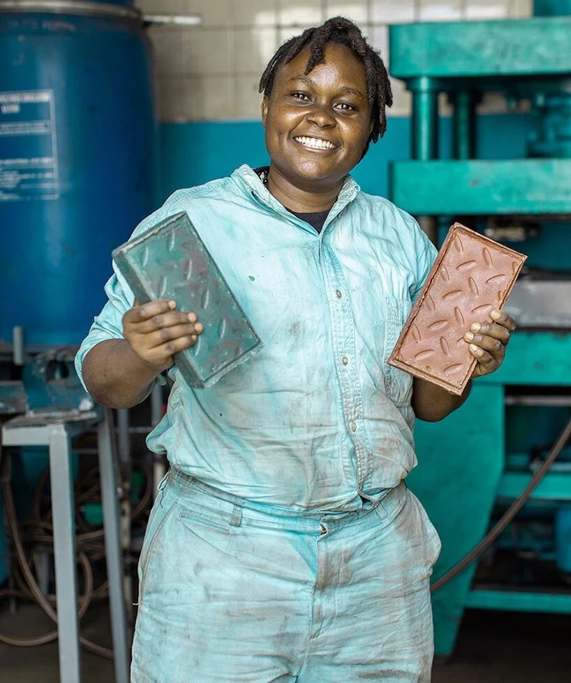 Nzambi Matee Startup queniana transforma plástico em tijolos mais fortes que concreto