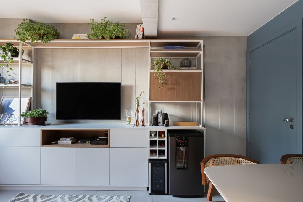 Sala; apartamento pequeno; design; decoração; espaço pequeno