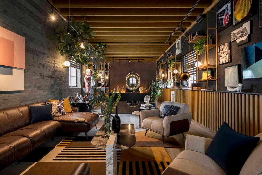 CASACOR Peru estilo industrial em sala de estar