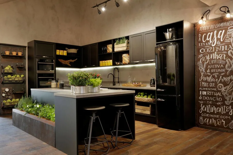 cozinha industrial erica salgueiro casacor 2017 cozinha com ilha industrial erica salgueiro casacor 2017