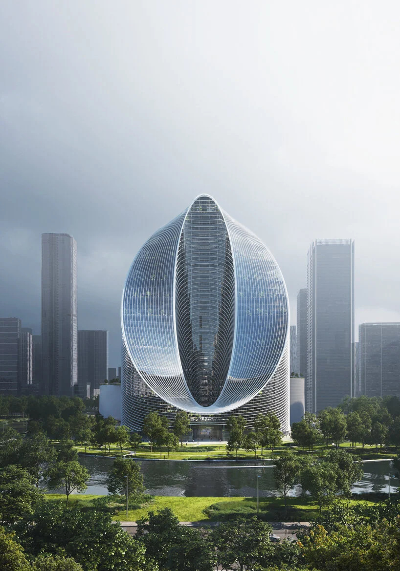 big-unveils-infinity-loop-shaped-headquarters-oppo-hangzhou-designboom-01-_1_ prédio; china; em forma de loop; tecnologia; sustentabilidade