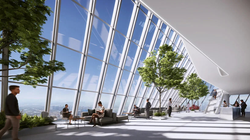 big-unveils-infinity-loop-shaped-headquarters-oppo-hangzhou-designboom-10 prédio; china; em forma de loop; tecnologia; sustentabilidade