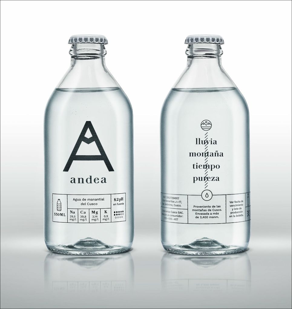 Andea- marca de água mineral peruana