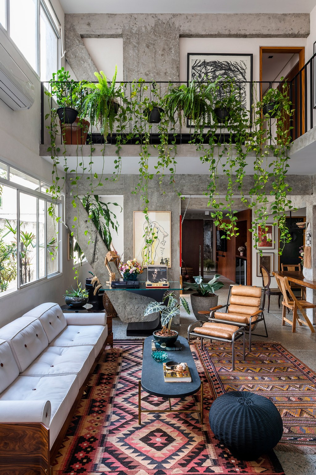 living apartamento urban jungle biofilia industrial decor decoracao messa pena arquitetura
