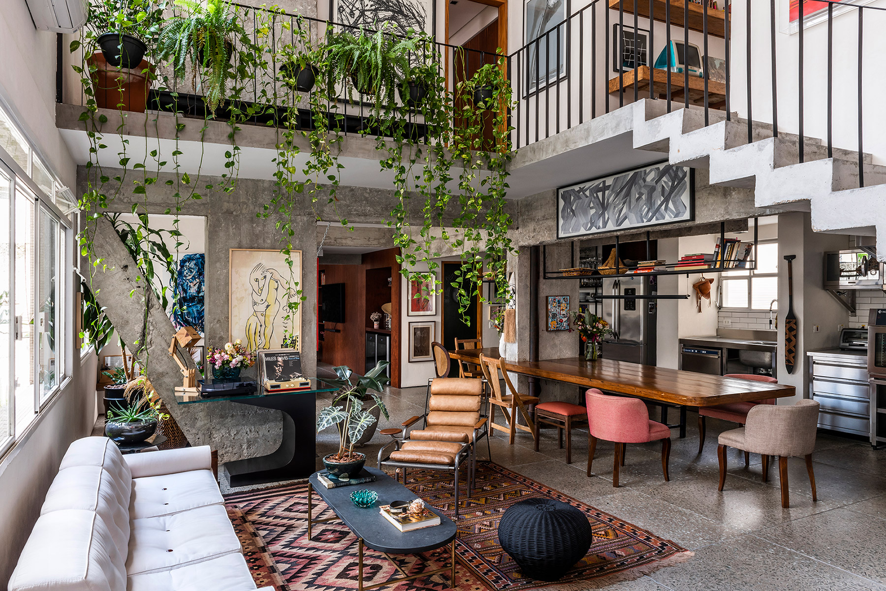 apartamento urban jungle biofilia industrial decor decoracao messa pena arquitetura