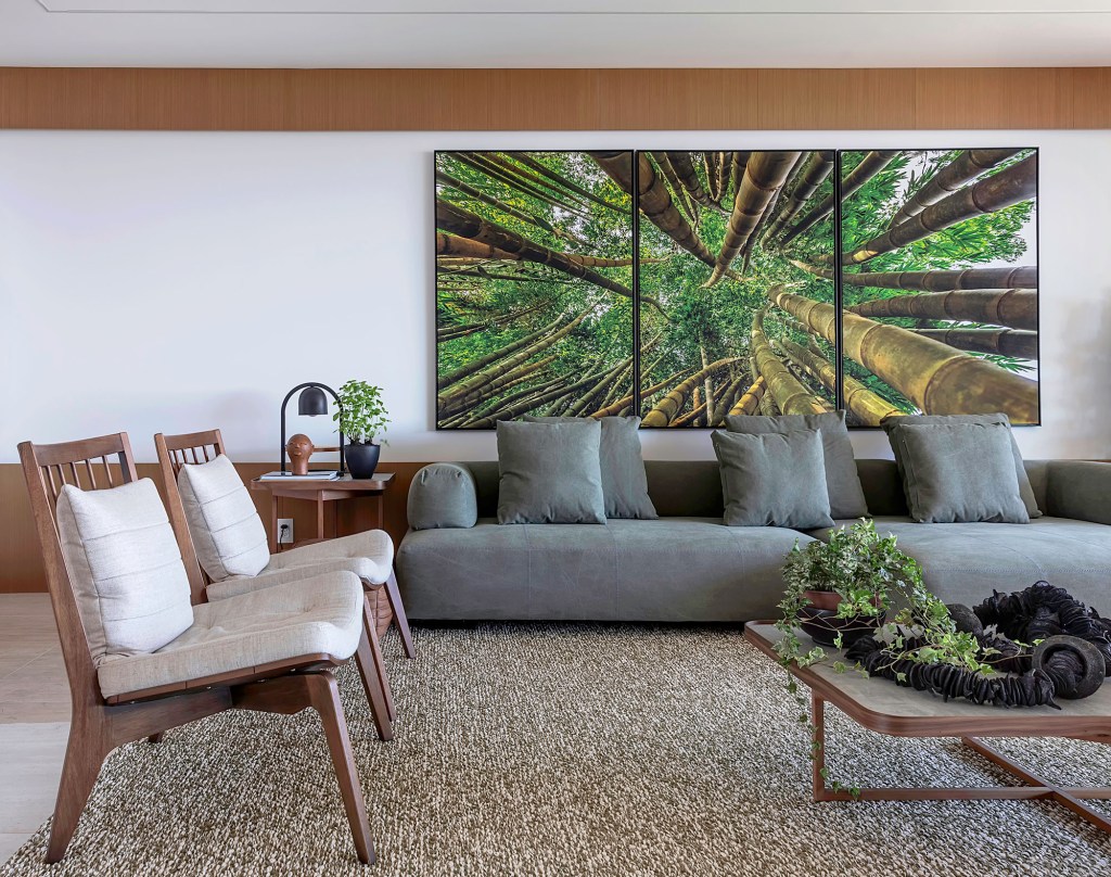 apartamento-bambu-jessica-araujo-foto-lucas-silva-2 apartamento bambu jessica araújo casacor clean decoração interiores casa sofá quadro poltrona tapete