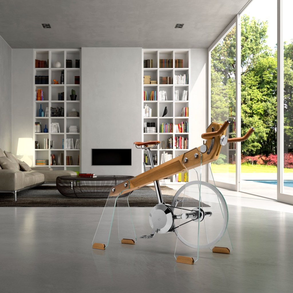 Bicicleta ergométrica é feita como peça de design de luxo