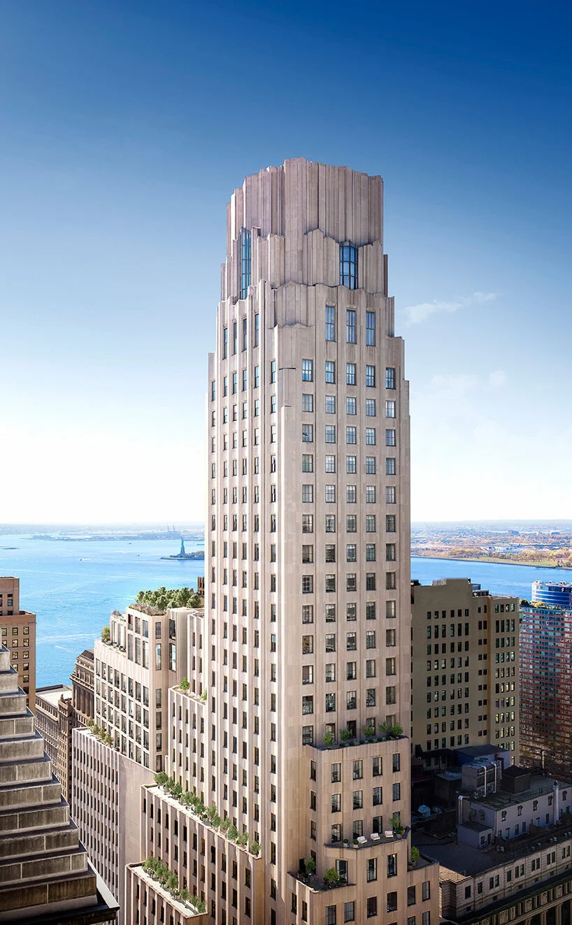one-wall-street-new-york-ralph-walker-designboom-12 novo prédio residencial; nova york; One Wall Street