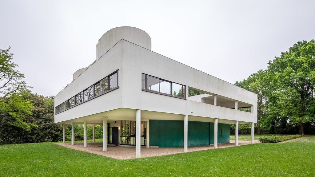 5- Villa Savoye – Le Corbusier Villa Savoye, 1931, Paris, FR - Le Corbusier