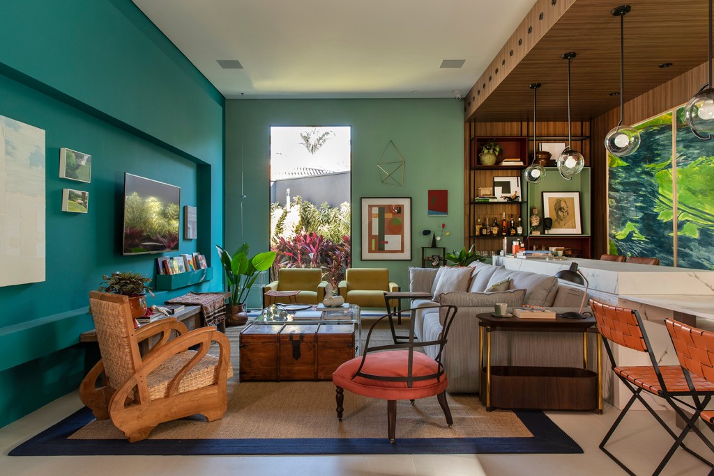 8 Dulce de Figueiredo Ferraz e Thácia BalbãoLoft – Refúgio Urbano – CASACOR Ribeirão Preto 2019 salas coloridas por Dulce de Figueiredo Ferraz e Thácia BalbãoLoft - Refúgio Urbano - CASACOR Ribeirão Preto 2019