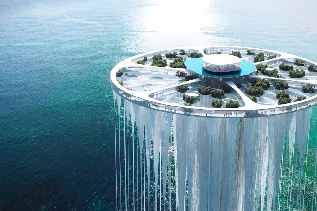 Sou Fujimoto projeta uma "ilha flutuante" sobre o mar de Shenzhen, na China