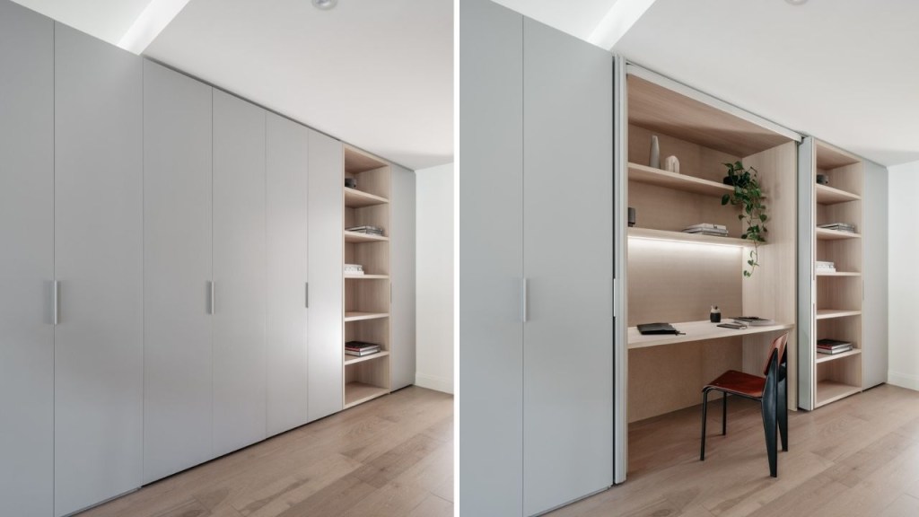 Inserir um subtítulo (3) cloffice; home office; escritório no armário; pequenos espaços