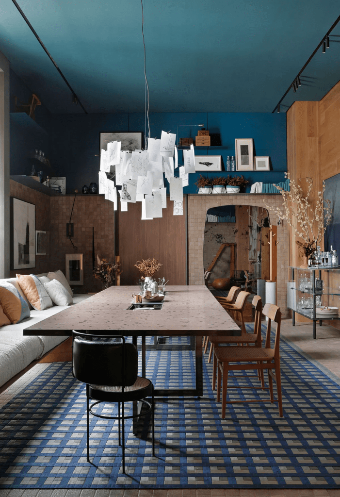 Luminárias-modernas-e-criativas-trazem-inovação-em salas-de-jantar-da-CASACOR Co.Dinning. Juliana Pippi - CASACOR São Paulo 2019