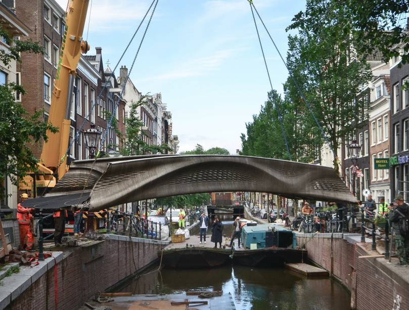 ponte 3d; amsterdam; engenharia; arquitetura; sustentabilidade