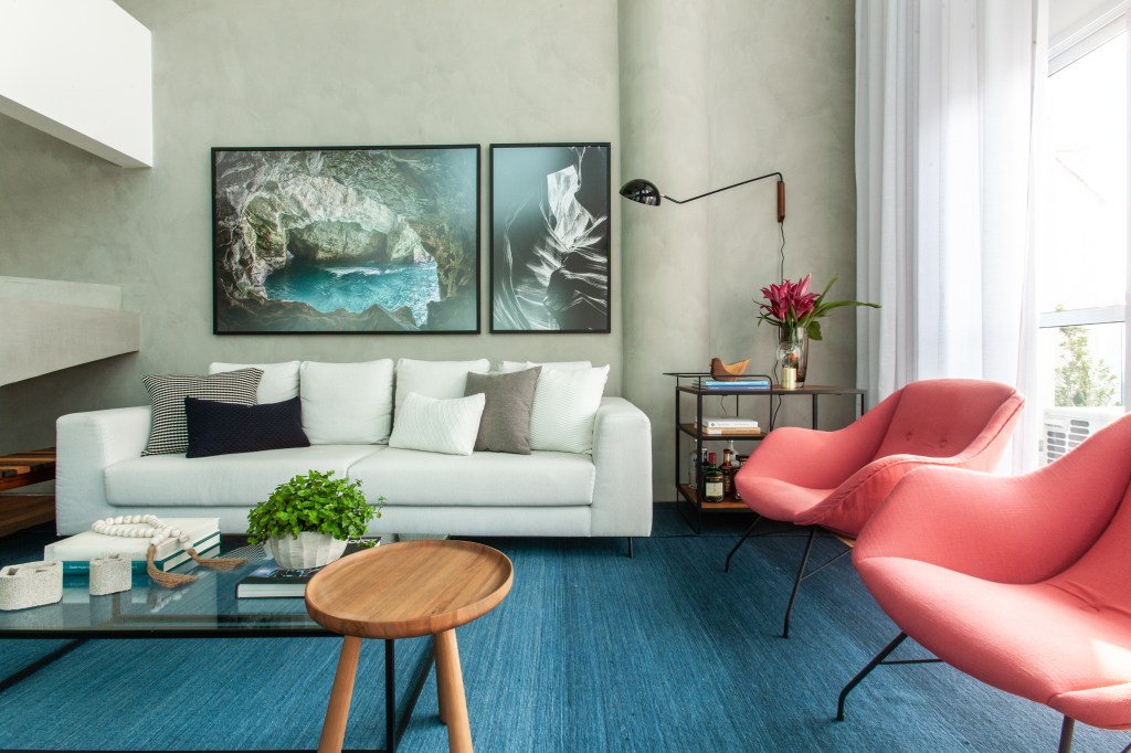 Apartamento contemporaneo Camila Dirani e Maira Marchió (5) Sala de estar em apartamento contemporâneo