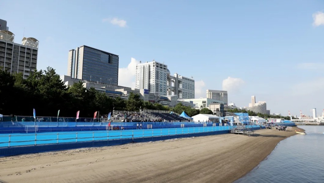 O Odaiba Marine Park sedia as competições de triatlo e maratona aquática durante os jogos de Tokyo 2020. O Odaiba Marine Park sedia as competições de triatlo e maratona aquática durante os jogos de Tokyo 2020.