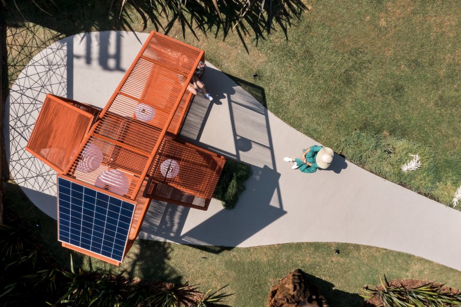house-gentileza-urbana House é um espaço com design sustentável presente na CASACOR Paraná 2021