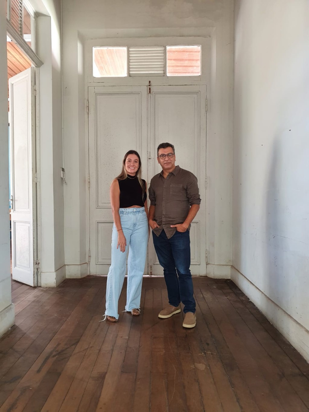 Pedro Ariel e Carolina Pellenz Pedro Ariel e Mariana Souza. Reunião operacional CASACOR SC Florianópolis 2022