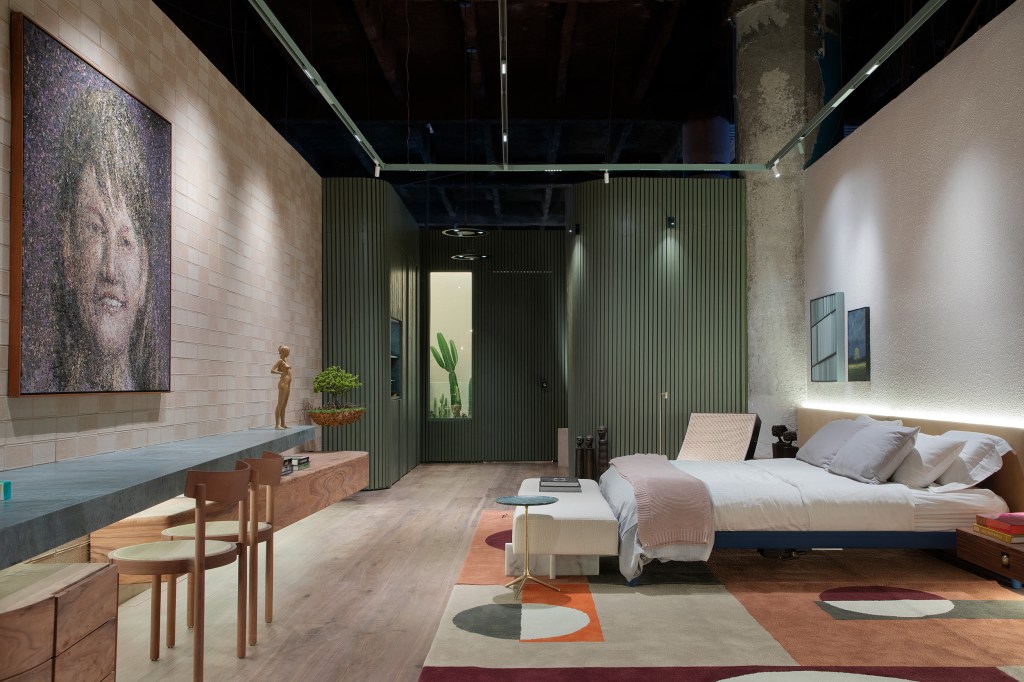 Loft Raízes mescla formas orgânicas e cores ligadas à natureza