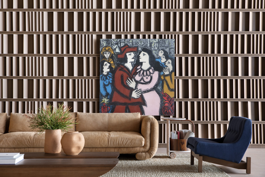 Nildo José Arquitetos NJ – SERTÃO PORTINARI nildo jose arquitetos nj sertao portinari casacor sp mostras decor design quadro sala sofa poltrona tapete