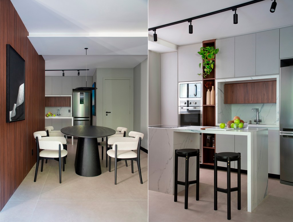 marcenaria-inteligente-apartamento-67-m2-credito-denilson-machado-(12) apartamento studio leandro neves compacto rio de janeiro sala jantar cozinha