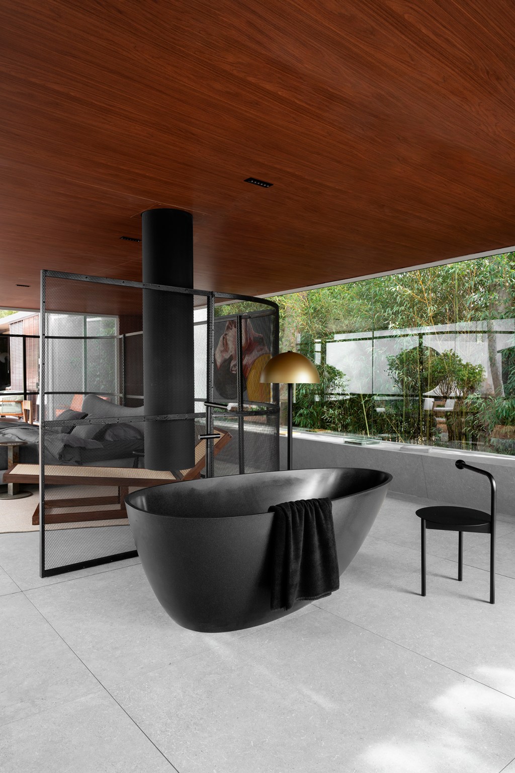 Studio 126 Arquitetura Palafita do Curral CASACOR Minas Gerais 2022 jardim banheira banheiro