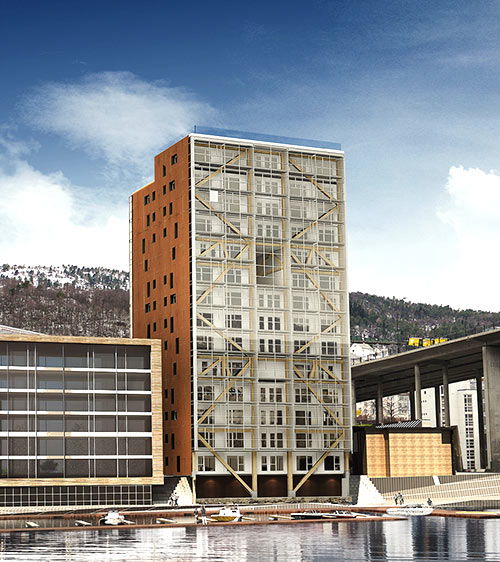 Edificios-ecologicos-Treet Treet Noruega edifício sustentável