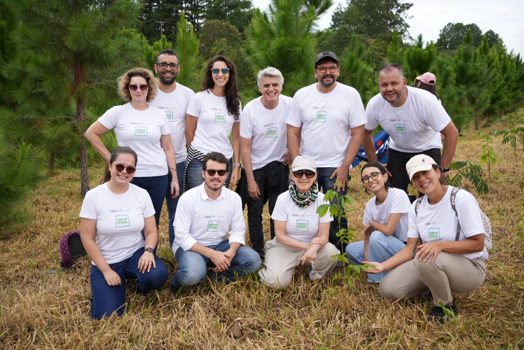 CASACOR + Carbon Free Brasil realiza compensação de carbono com plantio de 1.087 árvores