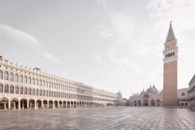 Praça de São Marcos, em Veneza Praça de São Marcos, em Veneza