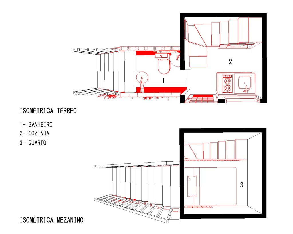 Projeto casa 4 m² Ester Carro Fazendinhando Paraisópolis Jardim Colombo