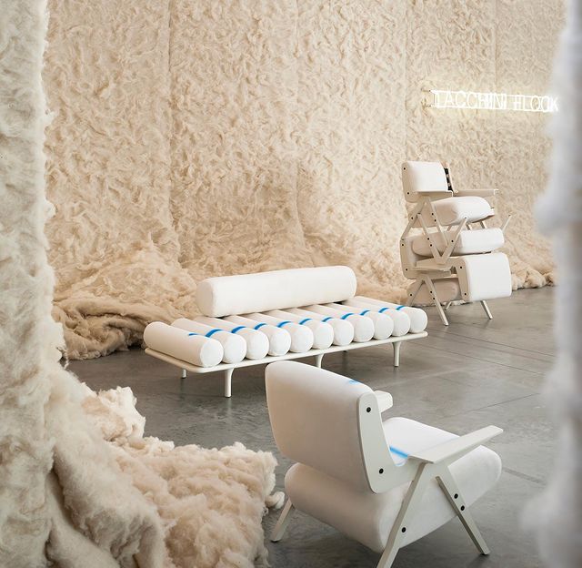 342109036_1290998838176971_212737839320360872_n Studio Pepe Five to Nine Daybed Tachinni Flock no Salone del Mobile 2023