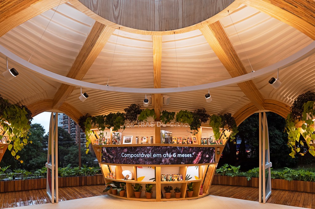 Dolce Gusto NEO Store Guto Requena projeta loja feita com materiais biodegradáveis e impressa em 3D